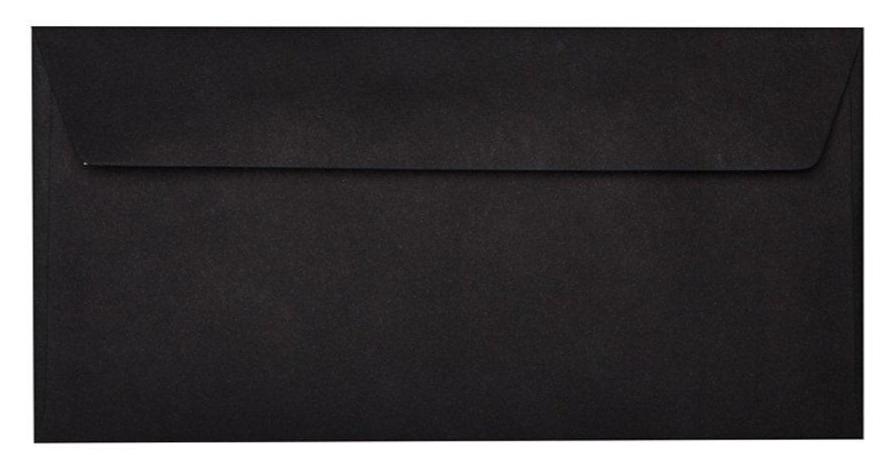 Briefumschläge DIN Lang - Schwarz - Individuelle Einladung